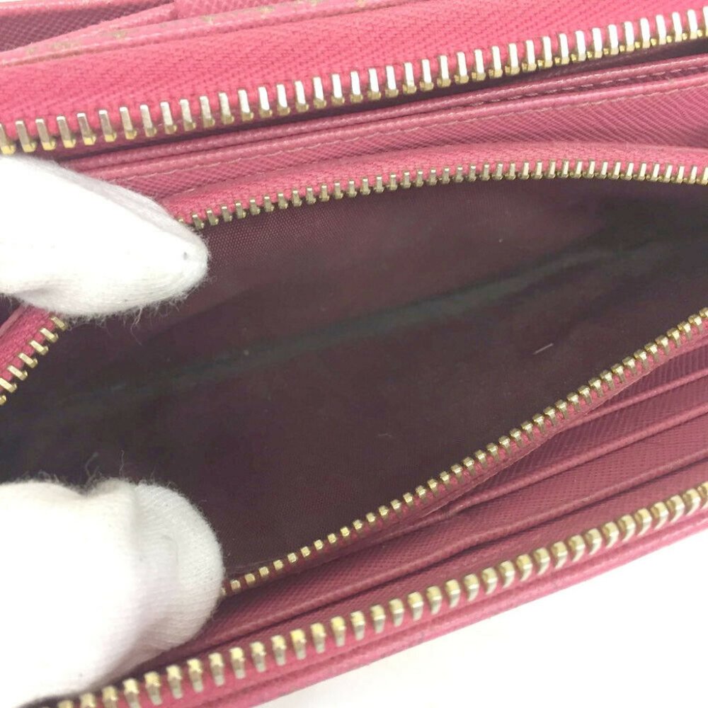 100% Authentic PRADA Saffiano Ribbon Leather Long - Picture 7 of 10